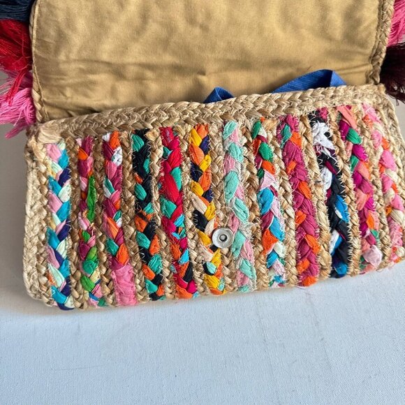 Circus Sam Edelman Colourful Fringe Tassel Crossbody Bag - Picture 6 of 7